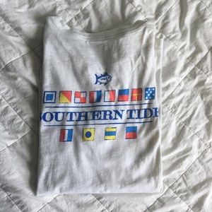 Southern Tide White Mens Tee